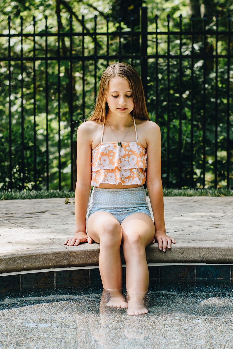 Cute High Waist Swim Bottoms ONLY Toddler to Teen Sizes Etsy