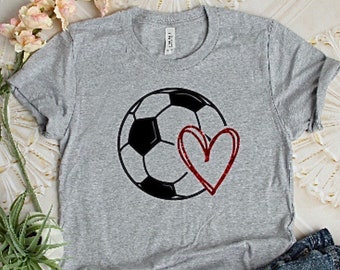 Chemise de football pour femme, chemise de maman de football, cadeau d'entraîneur de football, chemise de football de maman, t-shirt de maman de football, cadeau pour maman, tee-shirt maman, tee-shirt unisexe bella
