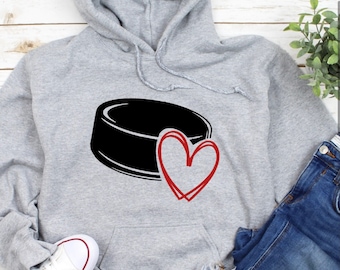 Sweat-shirt à capuche hockey, chemise de maman de hockey, chemises de vie de maman, sweat-shirt de hockey pour maman, cadeau de fête des mères, cadeau de Noël, chemises de hockey
