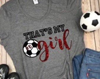C'est ma chemise de fille, chemise de maman de football, cadeau pour maman de football, chemise de football, chemise de fille de football, t-shirt de football,