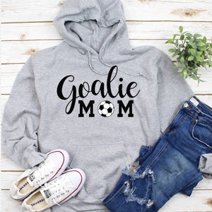 Sweat-shirt pour maman de gardien de but, cadeau d'entraîneur de football, chemise de maman fière, chemise de football, chemise de maman, cadeau de football, chemise de gardien de but