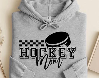 Sweat-shirt à capuche hockey maman, chemise hockey maman, chemises maman, sweat-shirt hockey pour maman, cadeau fête des mères, cadeau de Noël, sweat à capuche hockey