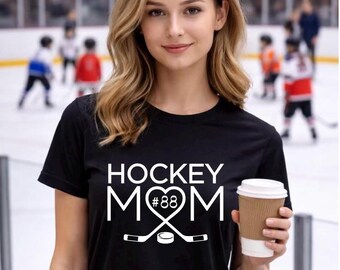 Chemise de maman de hockey, t-shirt de maman de gardien de but, couleurs d'équipe personnalisées, cadeau de fête des mères