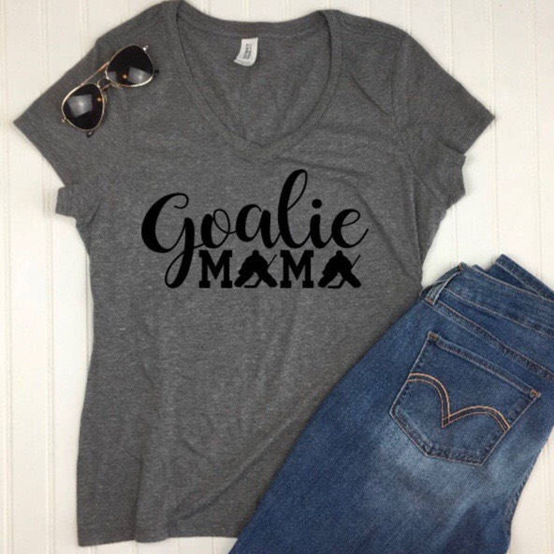 Hockey Goalie Mama Shirt Hockey Mom Shirt Goalie Mom Shirt Etsy