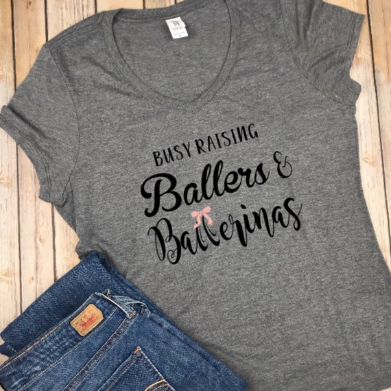 Raising Ballers Mom Shirt Cute Mothers Day Gift 2
