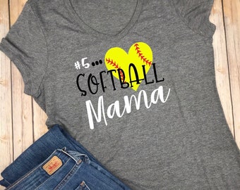 Softball Mom Shirt, softball mama shirt, mom life shirts, gift for mom, Mom softball Shirt, softball mom T-shirt, Mother's Day gift