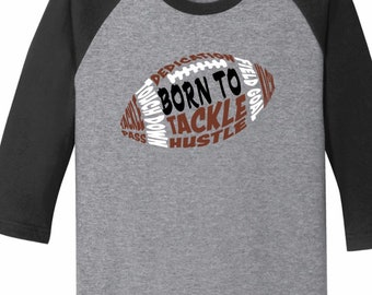 Football Shirt, born to play football, boys football shirt, kids football shirt, youth football, love football shirt, football, baseball tee