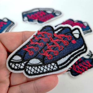 Basket patch sport shoes patch shoelace applique sneaker 8 cm