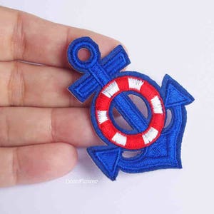 Anchor patch, Navy Sailor Boat patch, rockabilly style iron on, nautical applique, old school tattoos drawing