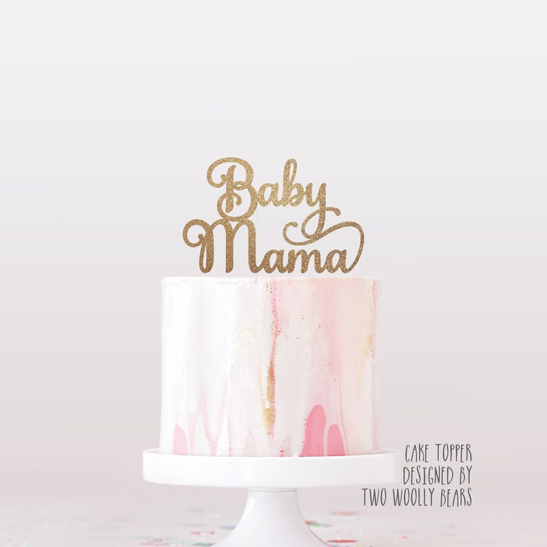 baby mama cake topper