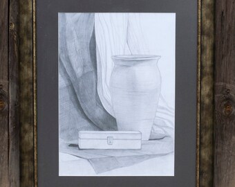Drawing from photo/black and white wall art/mothers day gift
