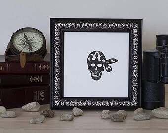 Black skull frame/human skull/funny boss gift