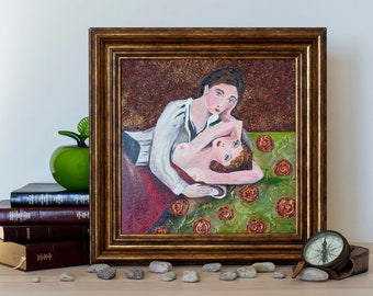 Decoración sobre la cama/foto de pareja/primera casa