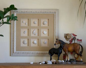 Nautical artwork beach sea shell coastal