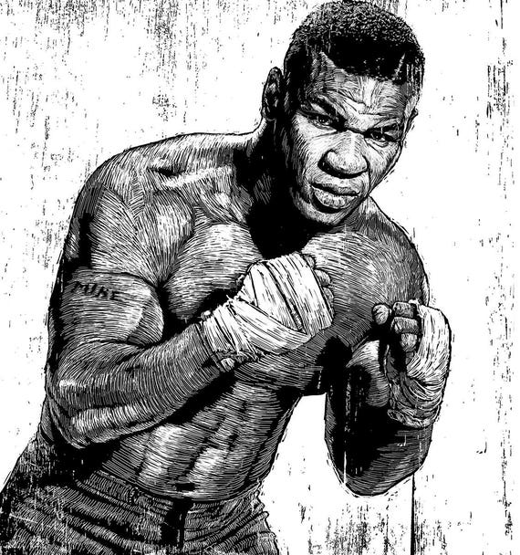 Mike Tyson Drawing Pic  Drawing Skill