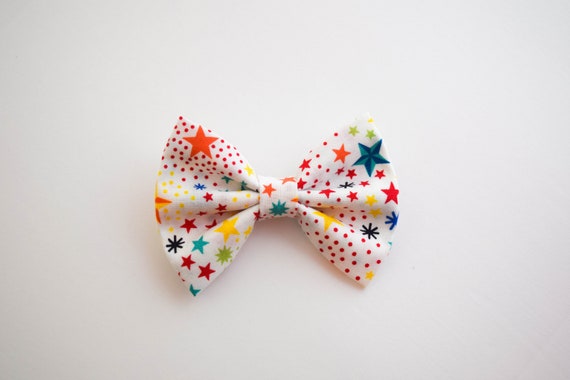 rainbow baby bow