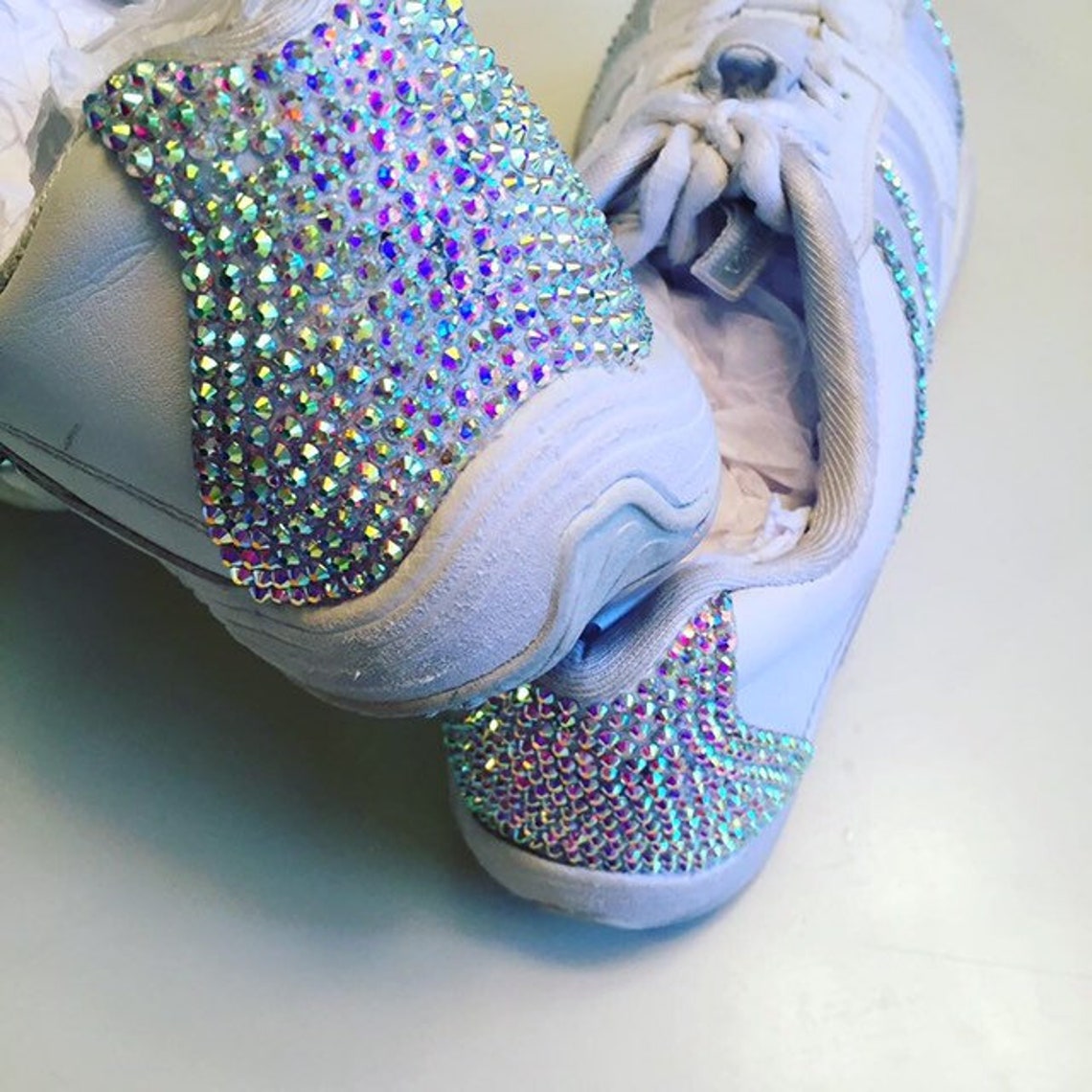 CUSTOM bling cheer shoes | Etsy