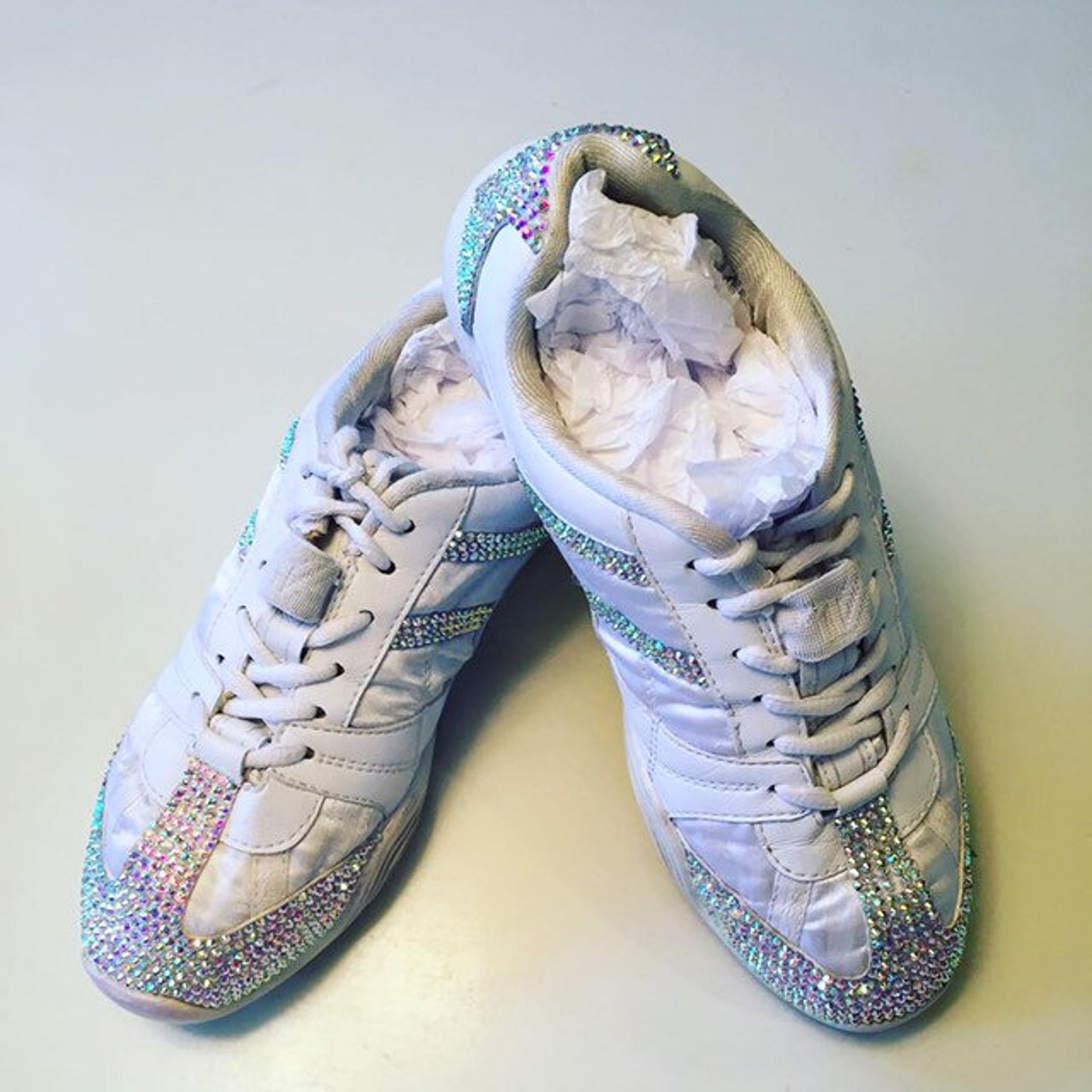 CUSTOM bling cheer shoes Etsy