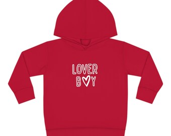 Toddler Boy Pullover Fleece Hoodie - LoverBoy Valentines