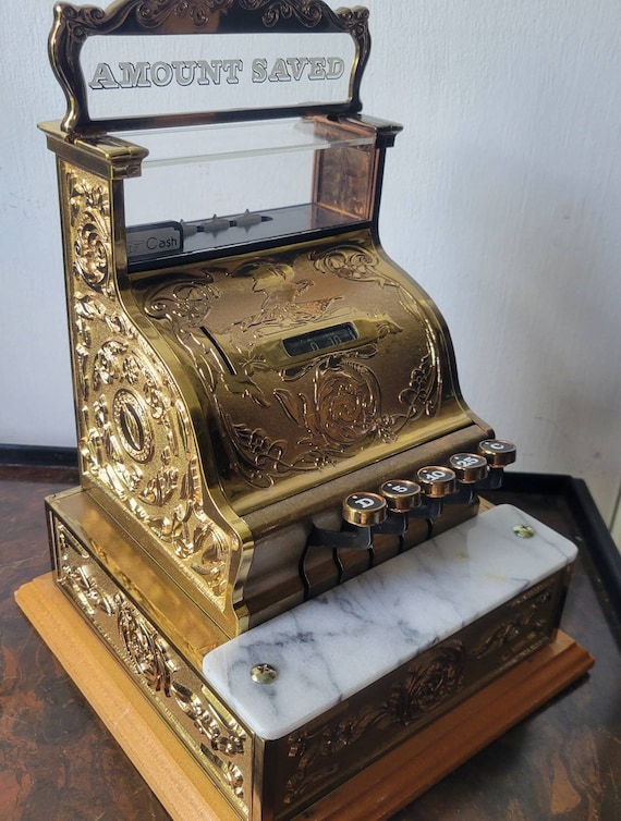 Vintage Toy Cash Register Piggy Bank Coin Bank Antique Design Etsy