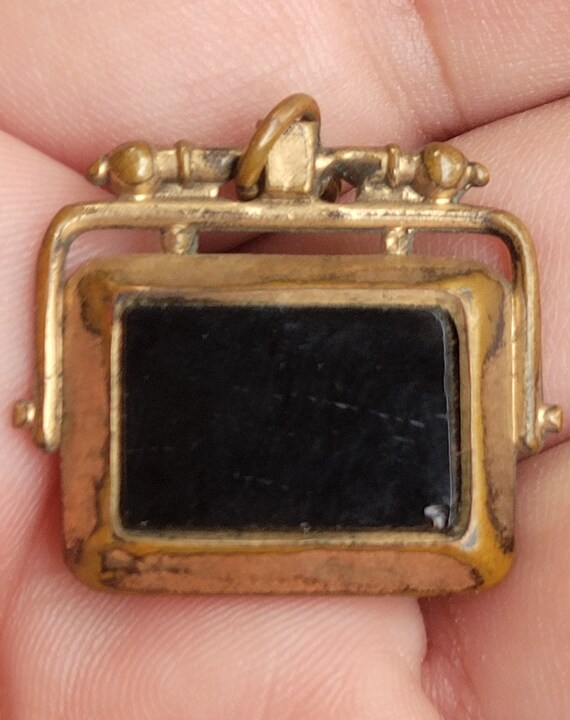 Antique Victorian Carved Hardstone Cameo Charm Wa… - image 2