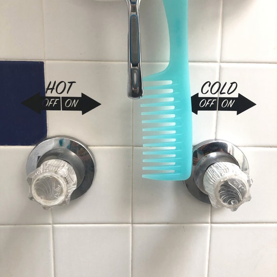 Shower Faucet Hot & Cold Decals Vinyl Decals Etsy