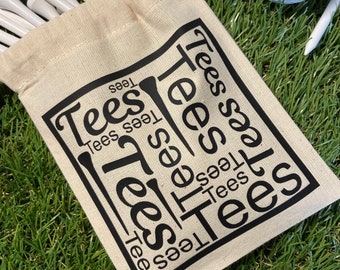 Fun Golf Tee Bag | Tees| Golf Tee holder | Fun Golf Gifts | Gift for Golfer