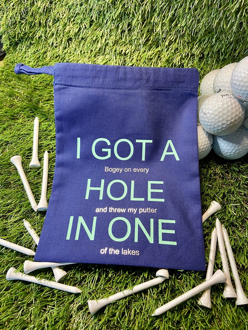 Golf Ball Bag 'I Got a Hole in One' Fun Golf Gift Etsy UK