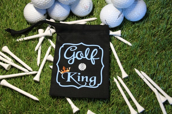Herren Golf Tee Bag Golf King Golf Geschenk für Männer Golf Tees Golf  Geschenk Golf Zubehör Tees - .de