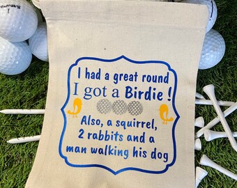 Fun Golf Ball Bag | I got a Birdie | Golf Ball holder | Fun Golf Gifts | Gift for Golfer