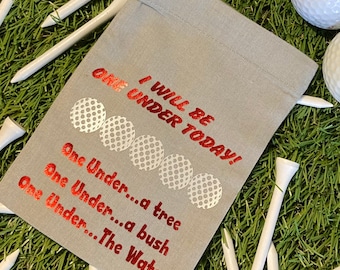 Funny Golf Tee Bag, Novelty Golfer Gift