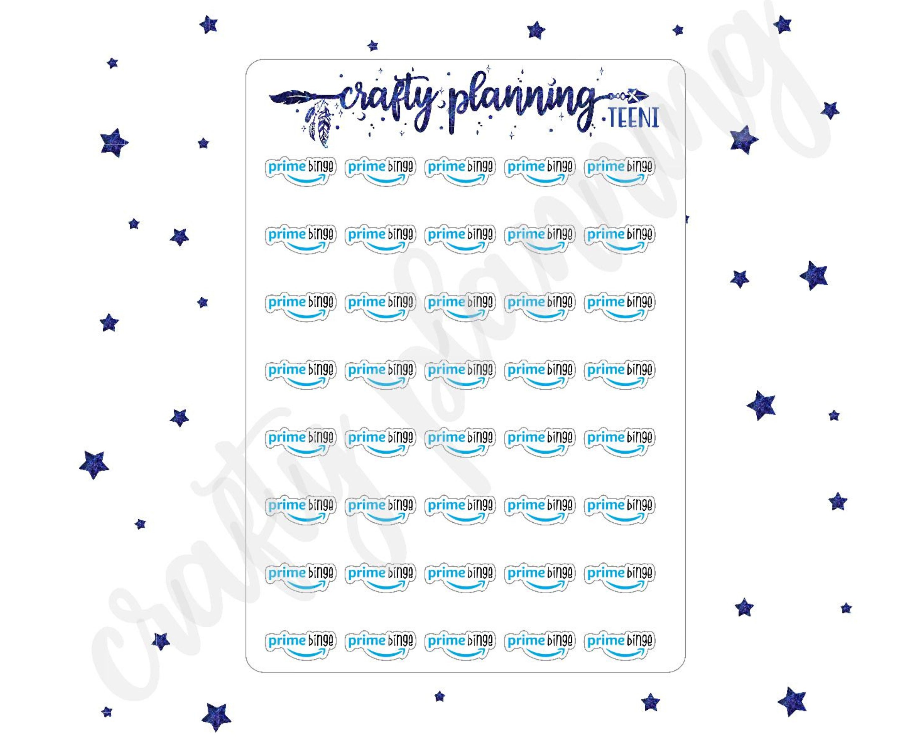 Amazon Stickers Amazon Prime Planner Stickers Prime Video Etsy