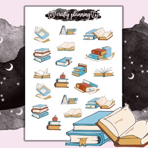 Books Stickers, Studying Stickers, Reading Stickers, Book Club Stickers, Teacher Stickers, Library Stickers, Planner Stickers