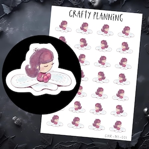 Period Stickers, Period Tracker, Planner Stickers, Functional Stickers, Character Stickers, Sanitary Towels, Menstruation Stickers