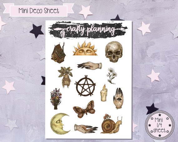 Herb Stickers Herbs Deco Planning Stickers Garden Pagan Ticket Deco ...