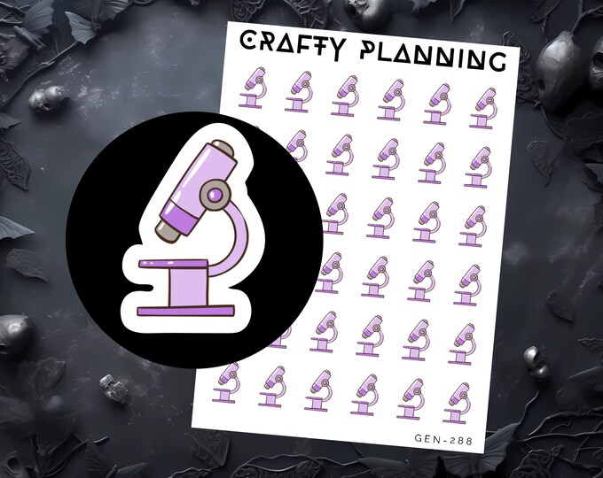 Microscope Stickers, Science Stickers, Biology Stickers, Chemistry ...