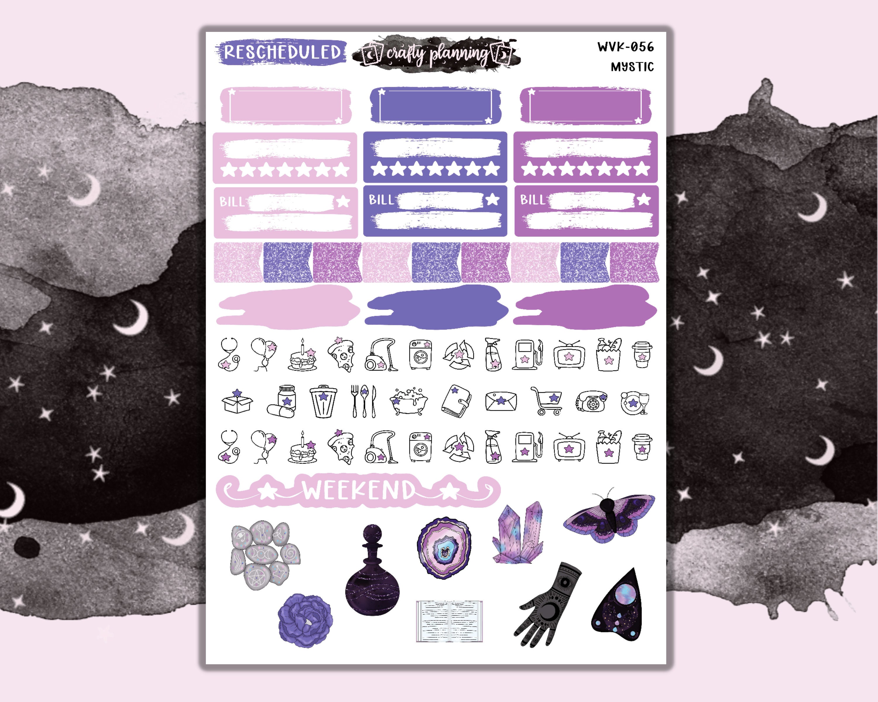 Crystal Stickers – The Witches Planner