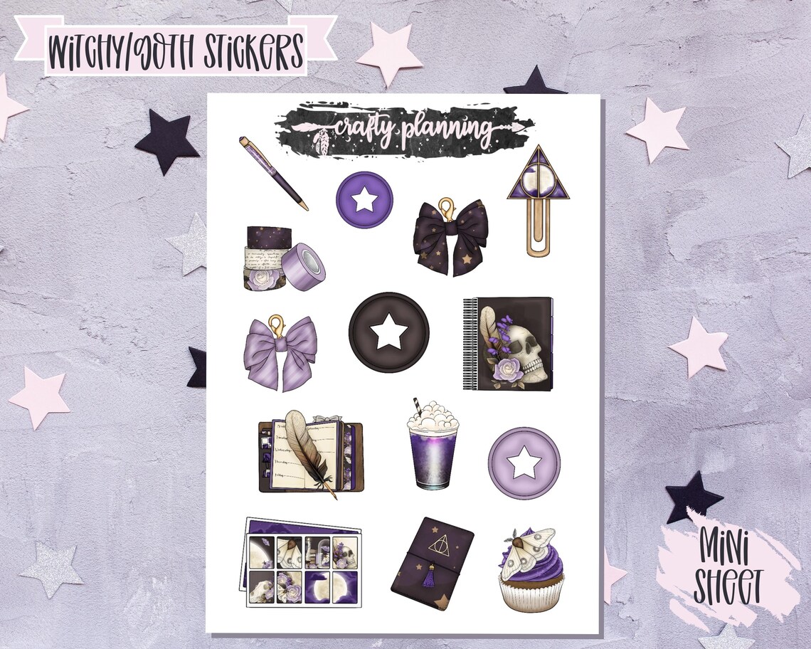 Witchcraft Stickers Witch Planner Stickers Witch Stickers - Etsy