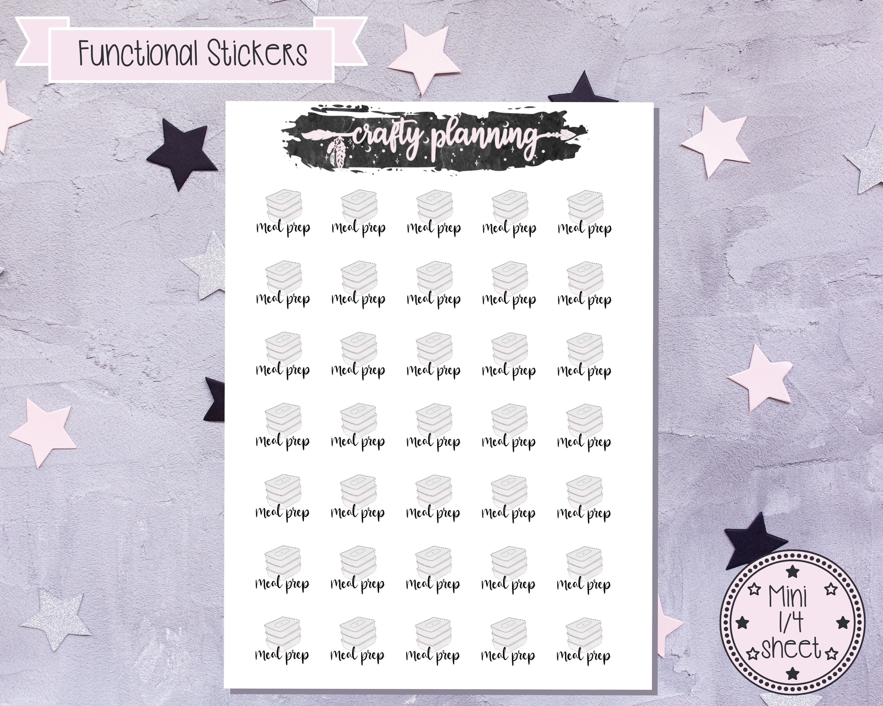Meal Prep Stickers Meal Planning Stickers Food Stickers | Etsy
