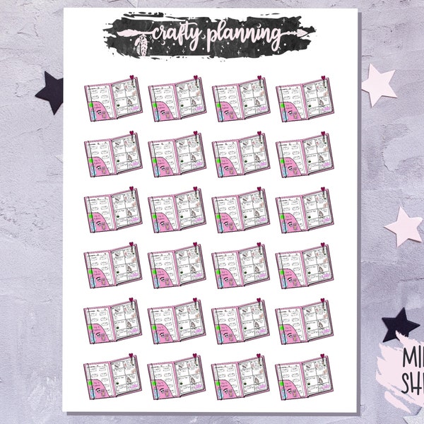 Hand Drawn Planner Sticker, Planner Stickers, Planner Die Cut, Deco Stickers, Planner Time Stickers, Planner Reminder