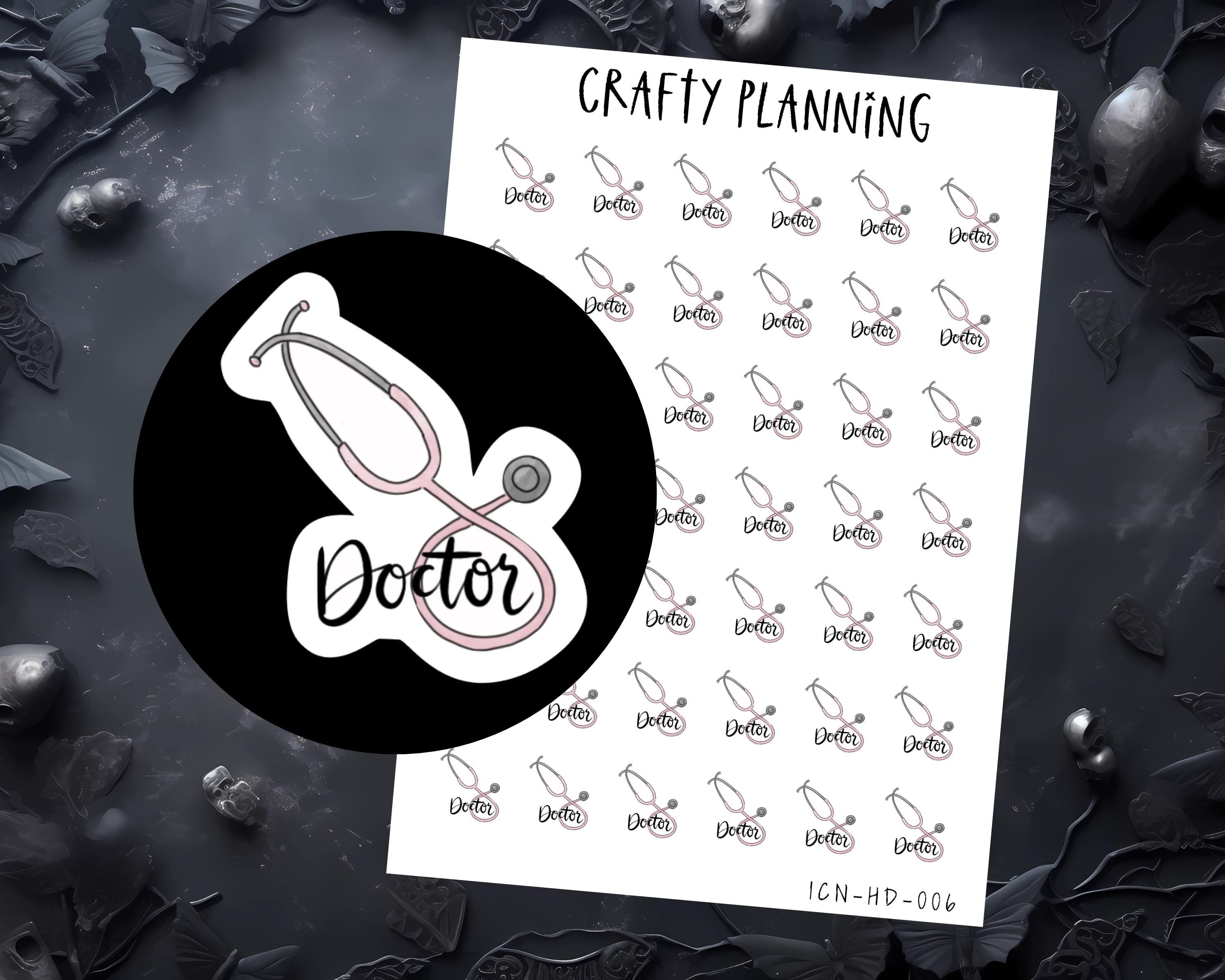 Doctor and Medical Planner Stickers - Hand Drawn Appointment Icons - Etsy