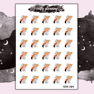 Flare Up Stickers, Flare Day Stickers, Fibromyalgia Stickers, Chronic Illness Stickers, Planner Stickers, Symptom Tracker, Bad Pain Day