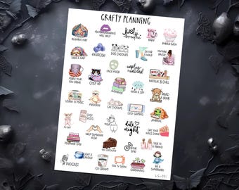 Stickers angstplanner: zelfzorg, herinneringen geestelijke gezondheid