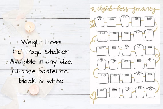Personalised Name Sticker Label for Weight Loss Book Slimming World Pack Journal