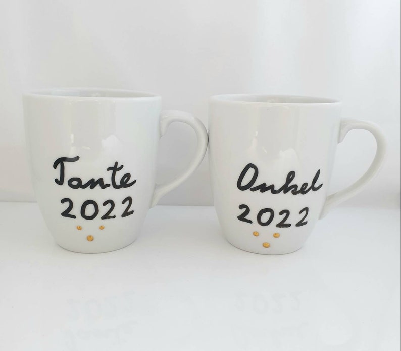Tante 2024 et Oncle 2024 Tasses d'annonce de grossesse en Etsy France