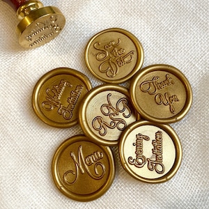 RSVP Wax Seal - Ready Made with Self-Adhesive Backing