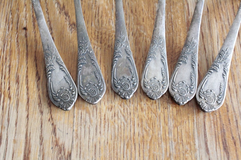 Antique Flatware Flatware Set Mid Century Flatware Vintage Etsy
