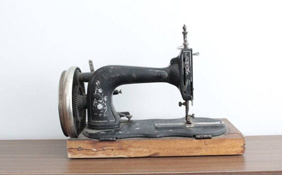 Vintage Sewing Machine Boho Bedroom Decor Boho Home Decor Etsy