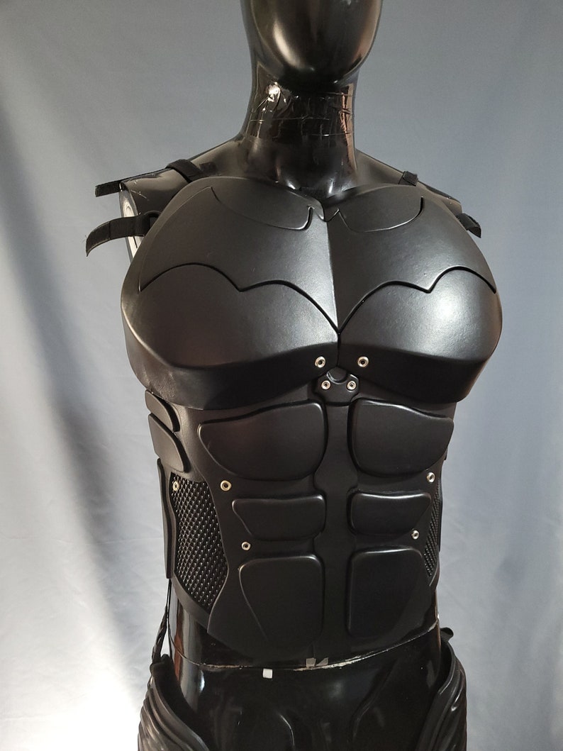 Bat Arkham Costume Leather Armor Cosplay imagen 3