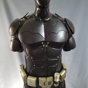 Bat Arkham Costume Leather Armor Cosplay imagen 5
